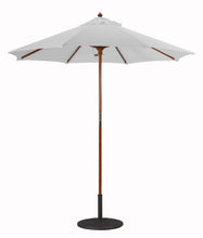 Galtech 121-221 7.5' Cafe & Bristo Wood Manual Lift Outdoor Market Umbrella