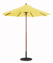 Galtech 121-221 7.5' Cafe & Bristo Wood Manual Lift Outdoor Market Umbrella