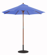 Galtech 121-221 7.5' Cafe & Bristo Wood Manual Lift Outdoor Market Umbrella