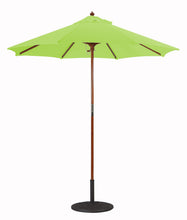 Galtech 121-221 7.5' Cafe & Bristo Wood Manual Lift Outdoor Market Umbrella
