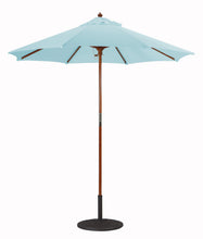 Galtech 121-221 7.5' Cafe & Bristo Wood Manual Lift Outdoor Market Umbrella