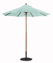 Galtech 121-221 7.5' Cafe & Bristo Wood Manual Lift Outdoor Market Umbrella