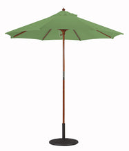 Galtech 121-221 7.5' Cafe & Bristo Wood Manual Lift Outdoor Market Umbrella