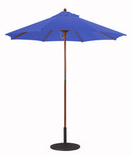 Galtech 121-221 7.5' Cafe & Bristo Wood Manual Lift Outdoor Market Umbrella