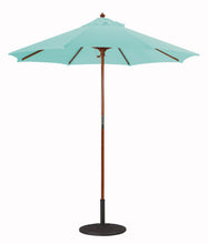 Galtech 121-221 7.5' Cafe & Bristo Wood Manual Lift Outdoor Market Umbrella