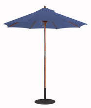Galtech 121-221 7.5' Cafe & Bristo Wood Manual Lift Outdoor Market Umbrella