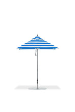 Frankford 454CAM 6.5' x 6.5' Square Greenwich Pulley Lift Aluminum Market Umbrella
