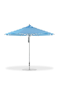 Frankford 864CAM 11' Greenwich Pulley Lift Aluminum Market Umbrella