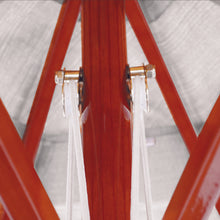 Galtech 132-232 9' Double Pulley Premium Wood Outdoor Market Umbrella