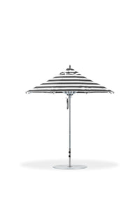 Frankford 845CAM 7.5' Greenwich Pulley Lift Aluminum Market Umbrella