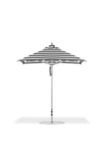 Frankford 864CAM 7.5' x 7.5' Square Greenwich Pulley Lift Aluminum Market Umbrella