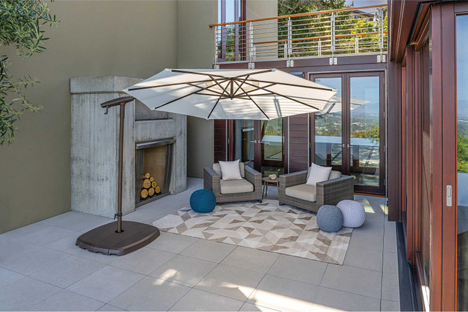 garden treasure offset patio umbrella Treasure Garden AG19A 10' Octagonal Aluminum Cantilever Patio Umbrella – Willow Creek Designs