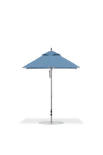 Frankford 454CAM 6.5' x 6.5' Square Greenwich Pulley Lift Aluminum Market Umbrella