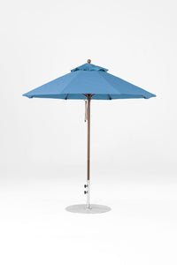 7.5'x7.5' Square Monterey Crank Lift Fiberglass Market Umbrella- No Tilt