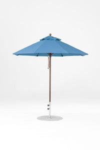 6.5'x6.5' Square Monterey Pulley Lift Fiberglass Market Umbrella
