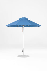 Frankford 464FM 7.5'x7.5' Square Monterey Pulley Lift Fiberglass Market Umbrella