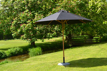 Bambrella 10' Round Levante Bamboo Pulley Lift No Tilt Umbrella
