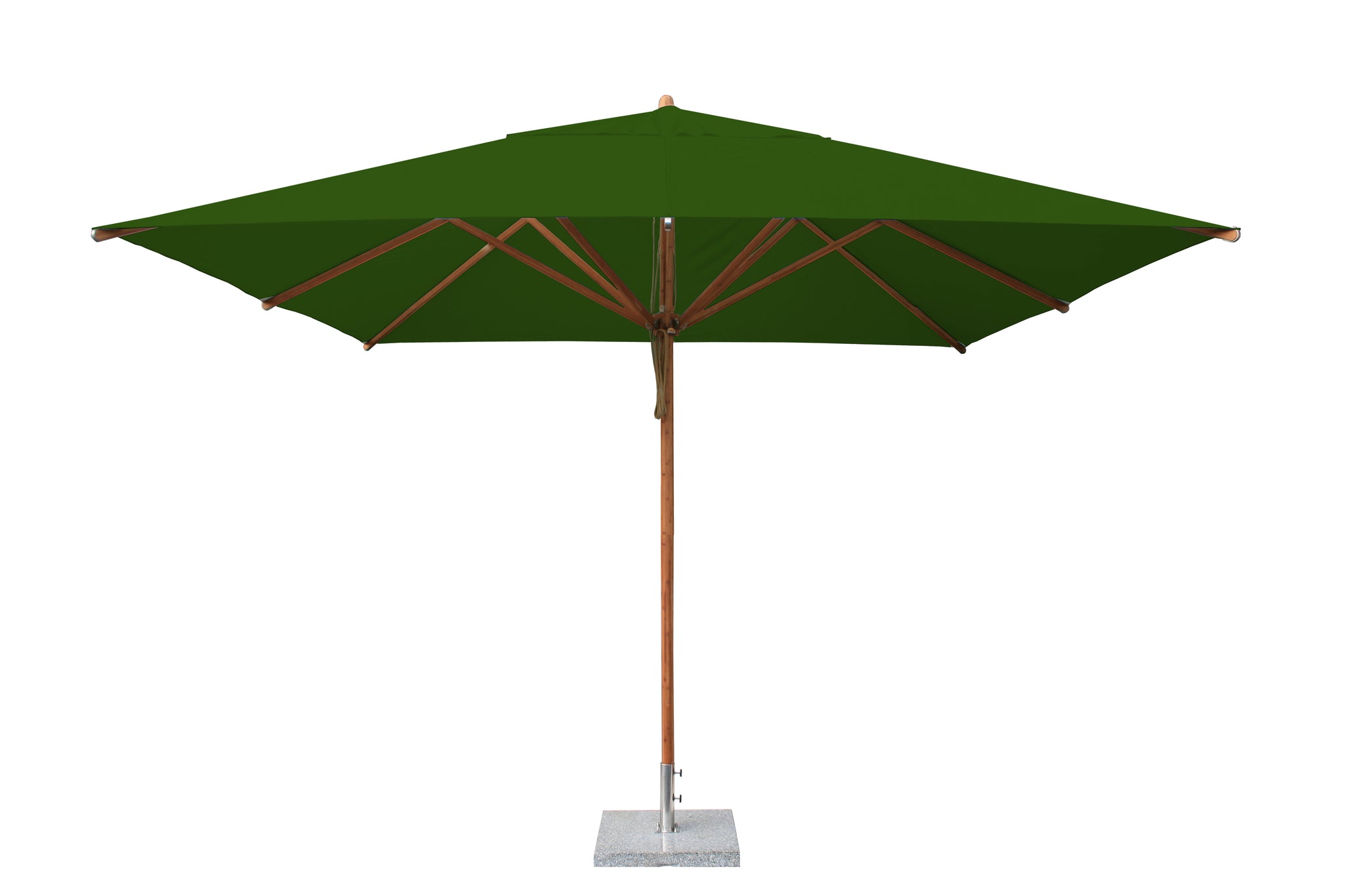Bambrella Levante 11' Market Umbrella; Forest Green