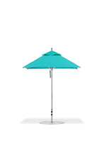 Frankford 454CAM 6.5' x 6.5' Square Greenwich Pulley Lift Aluminum Market Umbrella