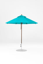 6.5'x6.5' Square Monterey Crank Lift Fiberglass Market Umbrella- No Tilt