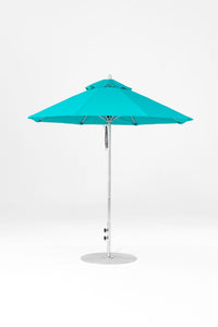 6.5'x6.5' Square Monterey Crank Lift Fiberglass Market Umbrella- No Tilt