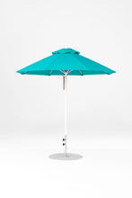 6.5'x6.5' Square Monterey Pulley Lift Fiberglass Market Umbrella