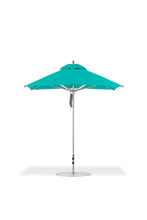 Frankford 864CAM 7.5' x 7.5' Square Greenwich Pulley Lift Aluminum Market Umbrella