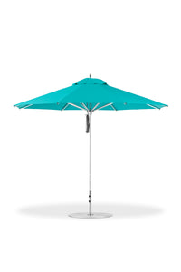 Frankford 864CAM 11' Greenwich Pulley Lift Aluminum Market Umbrella