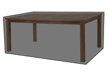 42"x72" Rectangular Teak Outdoor Dining Table WeatherMAX Outdoor Weather Cover