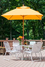 6.5'x6.5' Square Monterey Crank Lift Fiberglass Market Umbrella- No Tilt