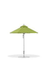 Frankford 845CAM 7.5' Greenwich Pulley Lift Aluminum Market Umbrella