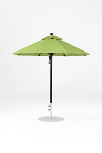 6.5'x6.5' Square Monterey Pulley Lift Fiberglass Market Umbrella