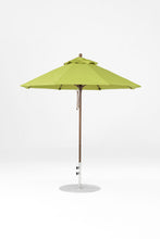 6.5'x6.5' Square Monterey Crank Lift Fiberglass Market Umbrella- No Tilt