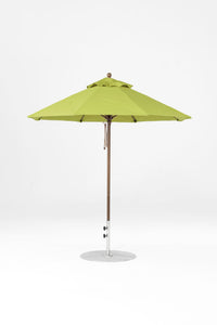 6.5'x6.5' Square Monterey Crank Lift Fiberglass Market Umbrella- No Tilt