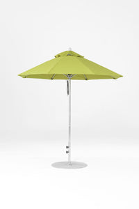 6.5'x6.5' Square Monterey Crank Lift Fiberglass Market Umbrella- No Tilt