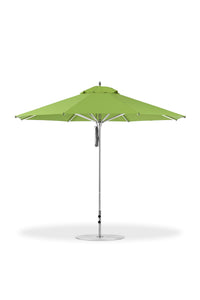 Frankford 864CAM 11' Greenwich Pulley Lift Aluminum Market Umbrella