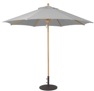 9' Teak Outdoor Market Umbrella