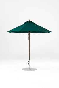 7.5'x7.5' Square Monterey Pulley Lift Fiberglass Market Umbrella