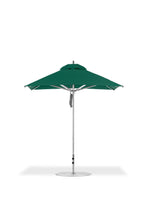 Frankford 864CAM 7.5' x 7.5' Square Greenwich Pulley Lift Aluminum Market Umbrella