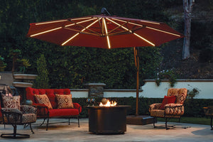 falcon patio umbrella Treasure Garden Starlux AKZ Plus 13' Octagonal Aluminum Cantilever Pat – Willow Creek Designs