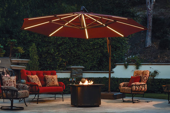 Treasure Garden Starlux AKZ Plus 13' Octagonal Aluminum Cantilever Patio Umbrella