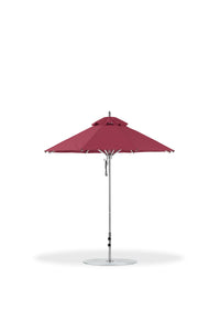 Frankford 845CAM 7.5' Greenwich Pulley Lift Aluminum Market Umbrella