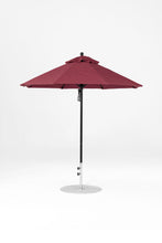 6.5'x6.5' Square Monterey Crank Lift Fiberglass Market Umbrella- No Tilt
