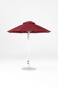 Frankford 845FMC 7.5' Monterey Crank Lift Fiberglass Market Umbrella- No Tilt