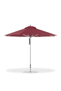 Frankford 864CAM 11' Greenwich Pulley Lift Aluminum Market Umbrella