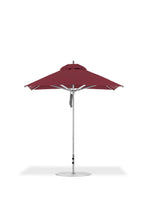 Frankford 864CAM 7.5' x 7.5' Square Greenwich Pulley Lift Aluminum Market Umbrella
