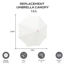 Willow Creek Designs 7.5' Octagon Replacement Market Umbrella Canopy
