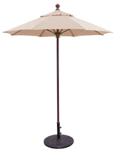 Galtech 715 6' Commercial Manual Lift Outdoor Market Umbrella