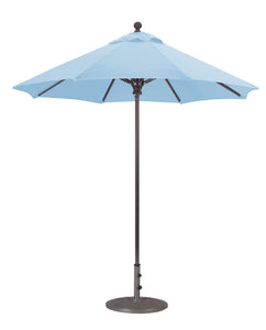 Galtech 722 7.5' Deluxe Commercial Manual Lift Outdoor Market Umbrella