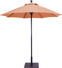 Galtech 725 7.5' Commercial Manual Lift Outdoor Market Umbrella